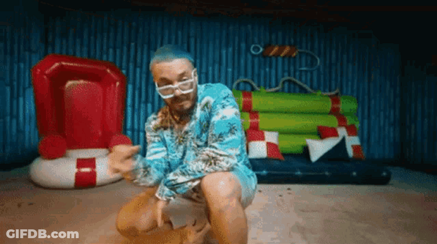 J Balvin Featuring Patrick And Spongebob Dancing GIF