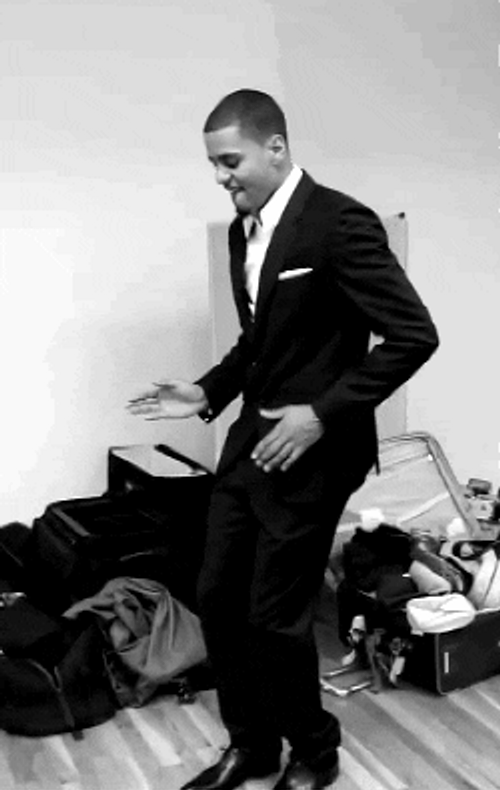 J Cole On Suit Smooth Dancing GIF