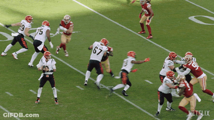 Ja'marr Chase Got Chased GIF