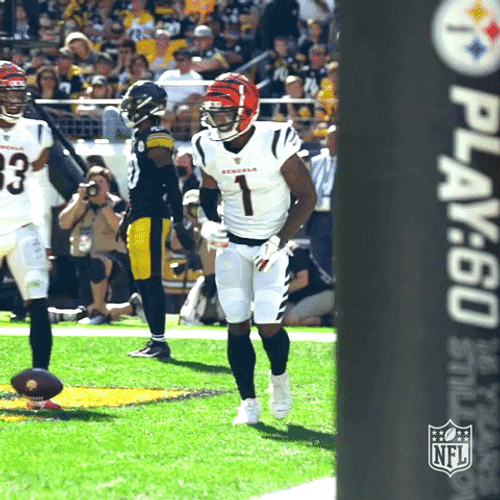 Ja'marr Chase Hoppy Dance GIF