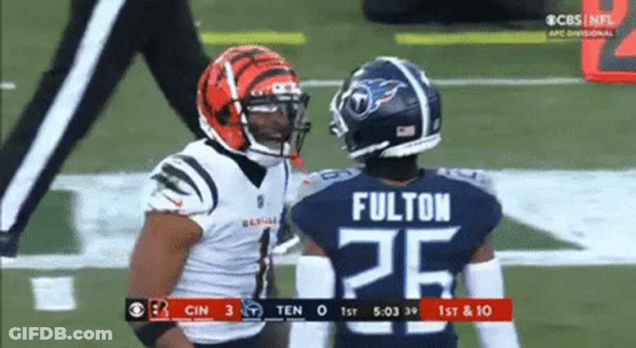 Ja'marr Chase Talking To Fulton GIF