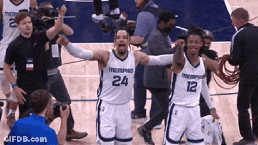 Ja Morant Gun Foot Dance GIF