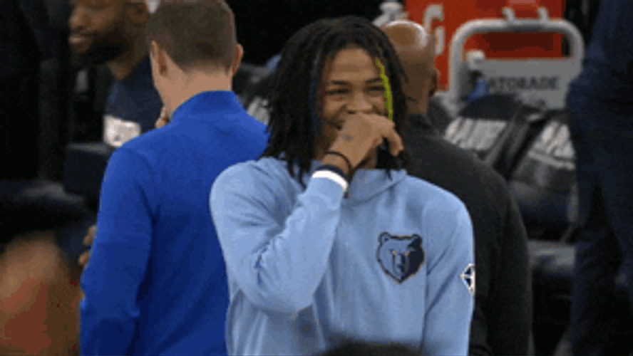 Ja Morant Gun Laughing GIF