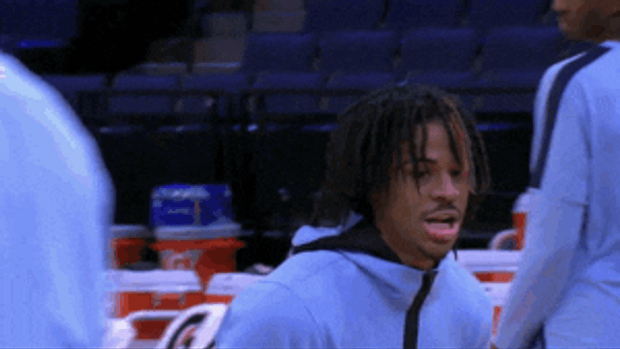 Ja Morant Gun Shoots Ball GIF
