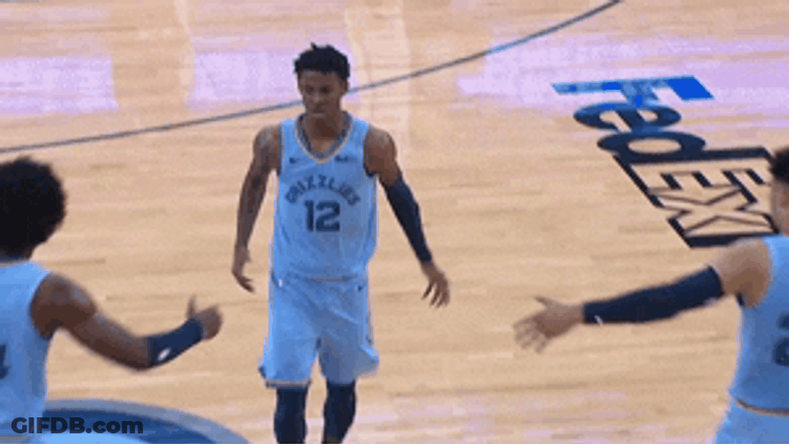 Ja Morant Gun Teammate Clap GIF