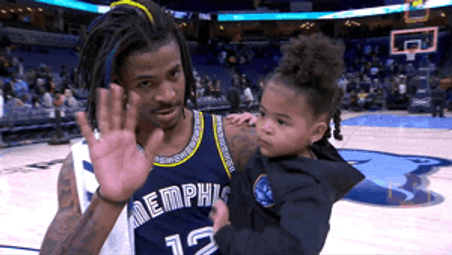Ja Morant Gun Waving Bye GIF
