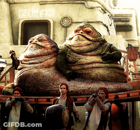 Jabba The Hut Getting Transferred GIF