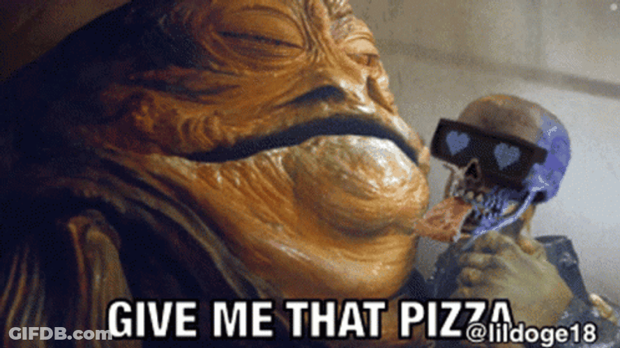 Jabba The Hut Give Me That Pizza GIF