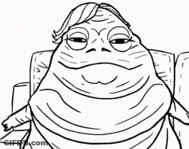 Jabba The Hut Illustration GIF