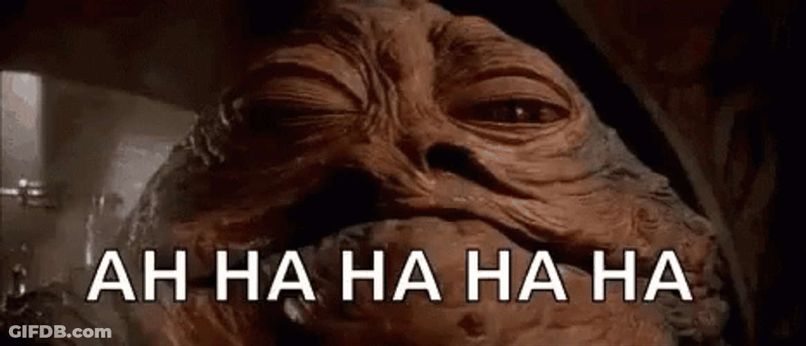 Jabba The Hut Laughing GIF