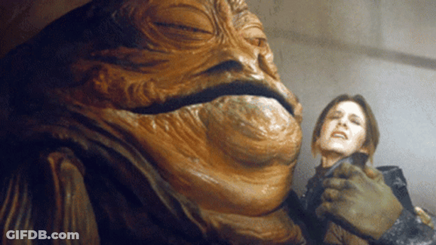 Jabba The Hut Licking A Woman GIF