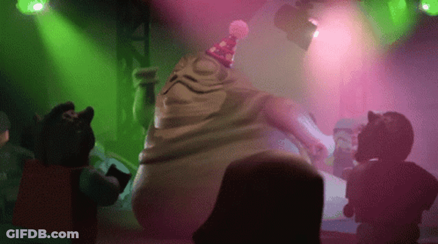 Jabba The Hutt Dancing At The Party GIF