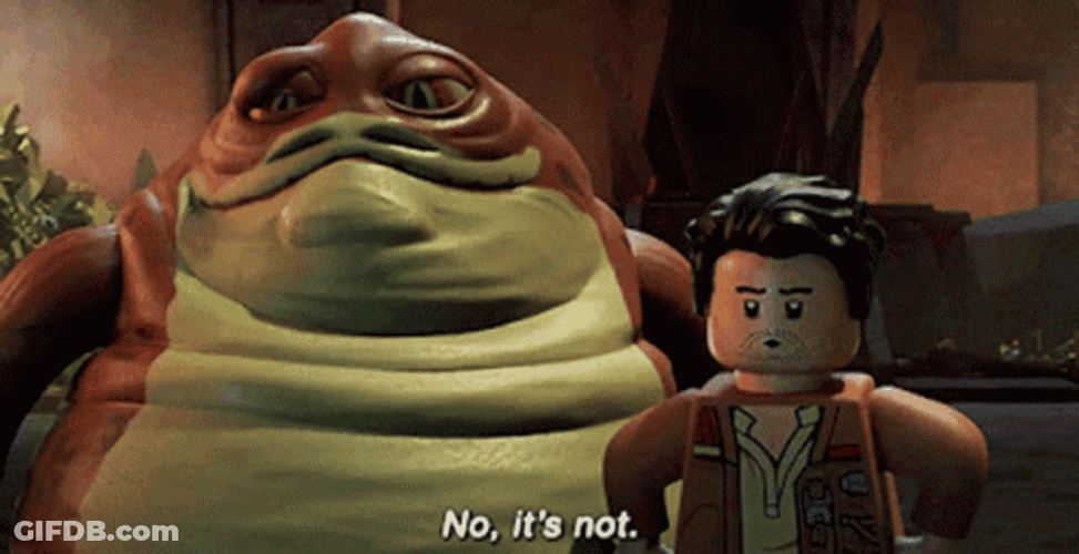 Jabba The Hutt Lego Man No It's Not GIF