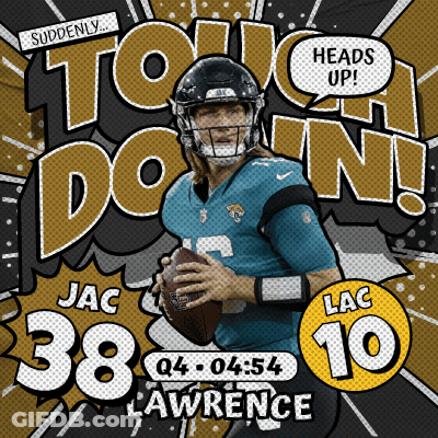 Jac Lawrence Advertisement Holding Football GIF