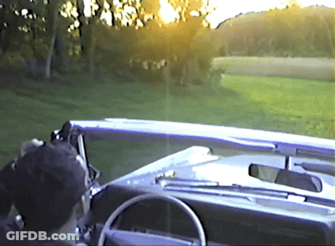 Jack Antonoff Riding Car During Sunset GIF