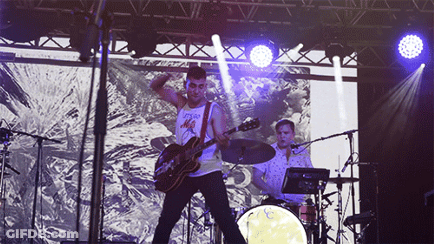 Jack Antonoff Rocking Stage GIF