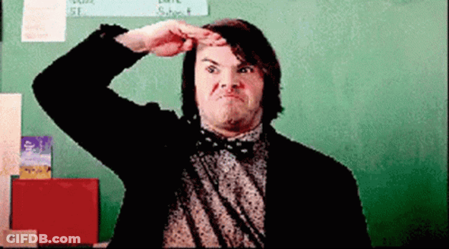 Jack Black Salute Meme GIF