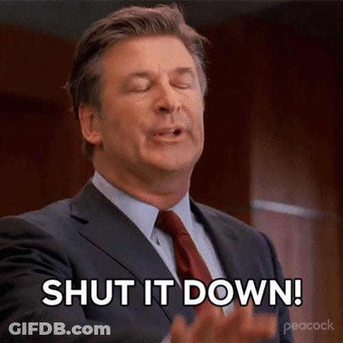 Jack Donaghy Shut It Down GIF