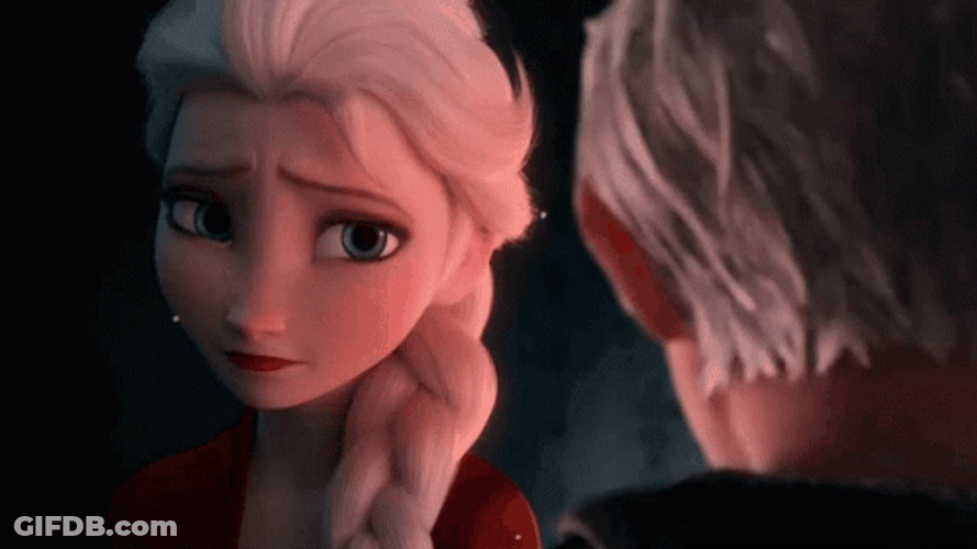Jack Frost Understanding With Elsa GIF