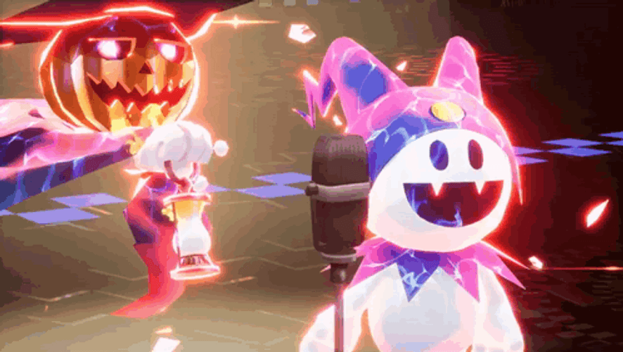 Jack Frost With Shining Pumpkin GIF
