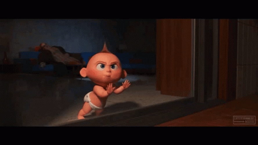 Jack Jack Crossing Portal Door GIF