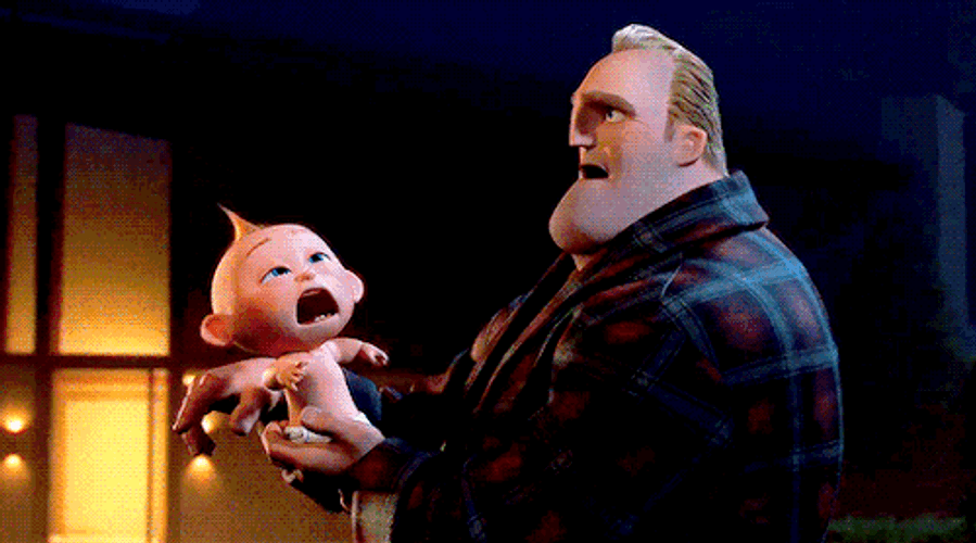 Jack Jack Releasing Powers To Bob GIF