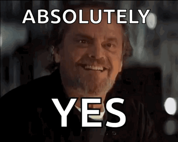 Jack Nicholson Absolutely Yes GIF