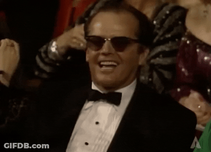 Jack Nicholson Awards Night GIF