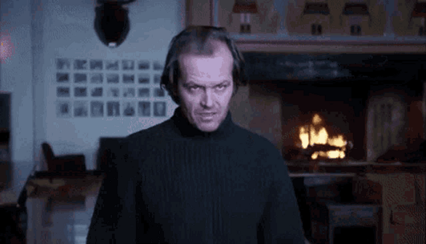 Jack Nicholson Creepy Stare GIF