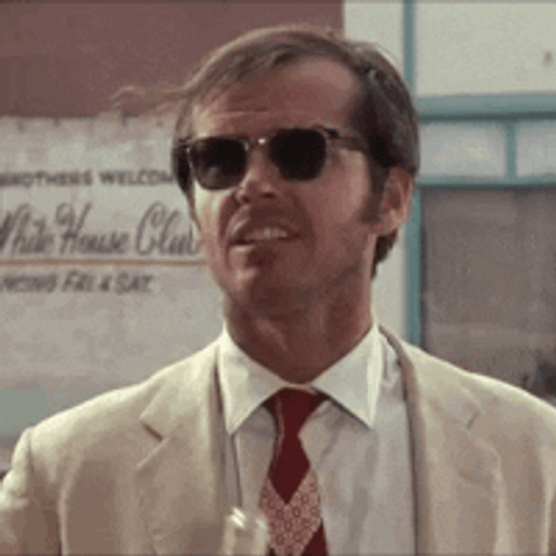 Jack Nicholson Drinking GIF