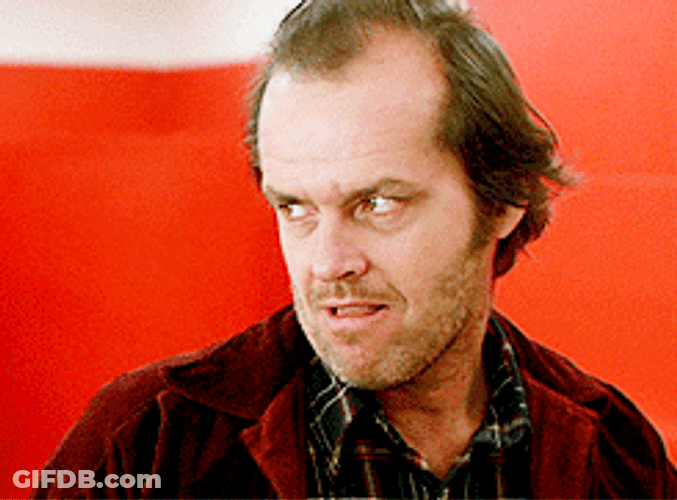 Jack Nicholson Eyes Rolling GIF