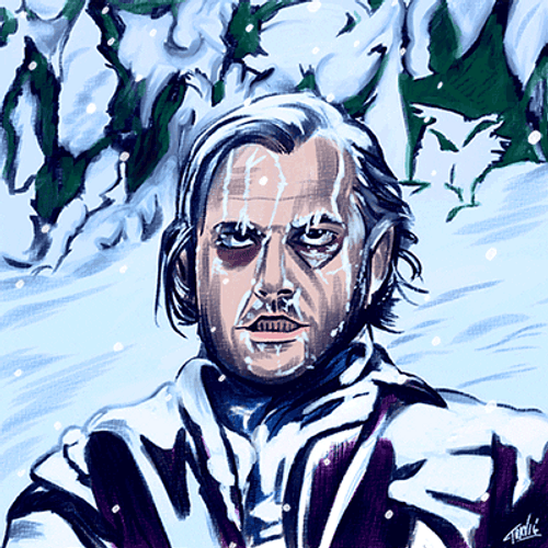 Jack Nicholson Frozen Cartoon Art GIF