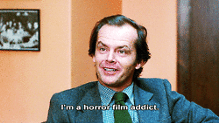 Jack Nicholson Horror Addict GIF