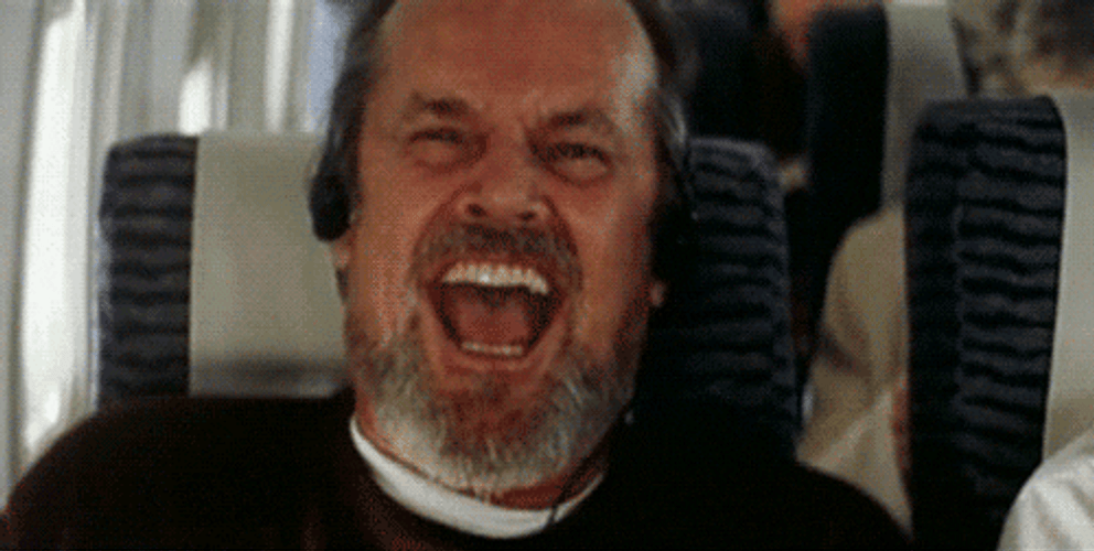Jack Nicholson Laughing Out Loud GIF