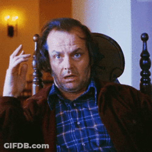 Jack Nicholson Nodding Confused Reaction GIF