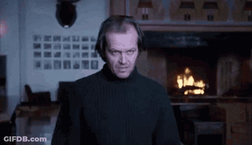 Jack Nicholson Nodding Devilish Gaze GIF