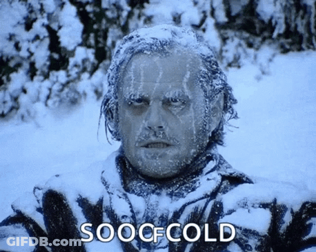 Jack Nicholson Shivering GIF