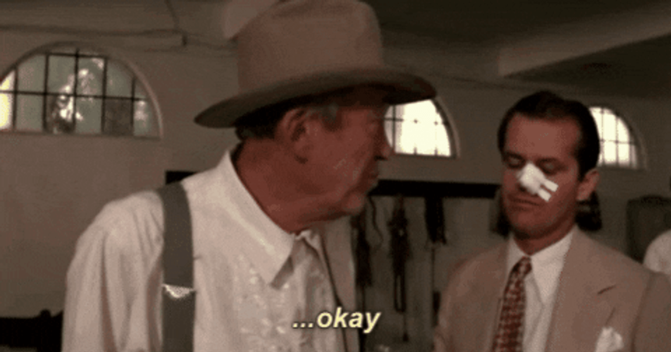 Jack Nicholson Walking Away GIF