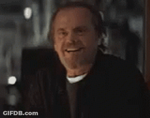 Jack Nicholson Yes Go On Nodding Head GIF