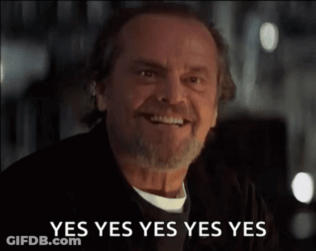 Jack Nicholson Yes Meme GIF