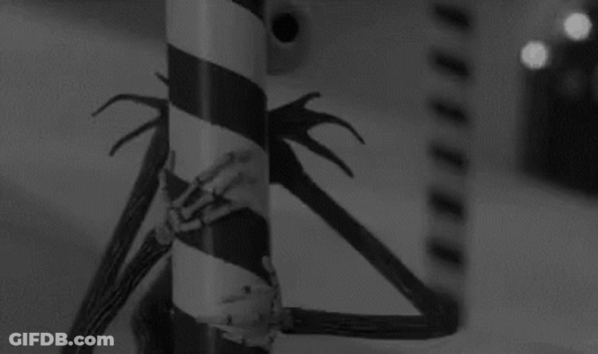 Jack Skellington Black And White Evil Eye GIF