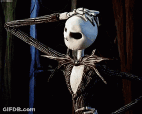 Jack Skellington From The Nightmare Before Christmas Is Dancing GIF