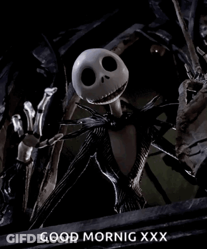 Jack Skellington Good Morning GIF