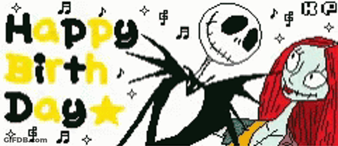 Jack Skellington Happy Birthday Sally GIF
