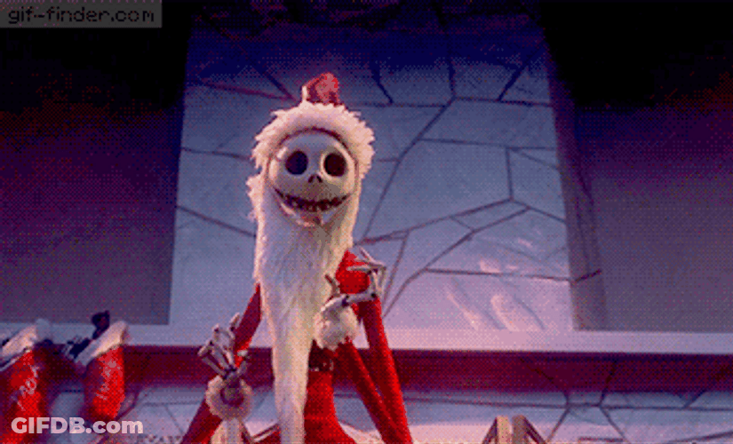 Jack Skellington Happy Christmas GIF