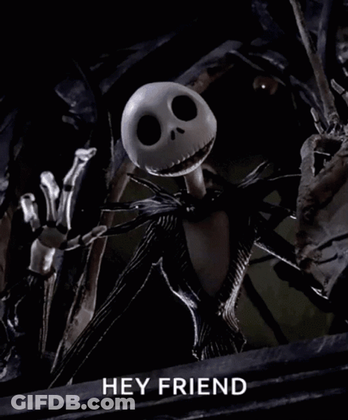 Jack Skellington Hey Friend Hello GIF