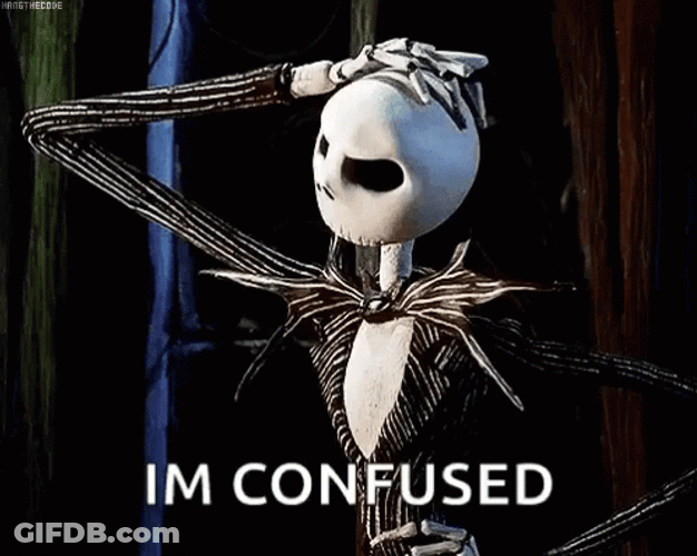 Jack Skellington I'm Confused Thinking GIF
