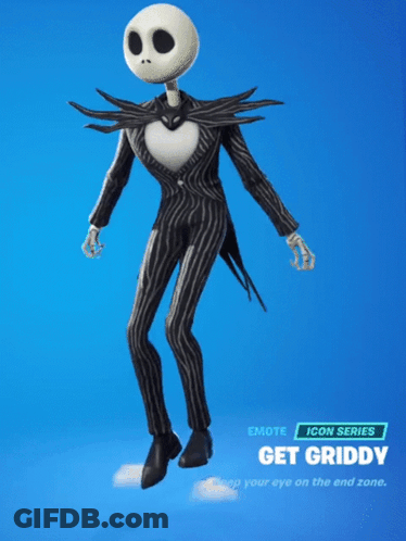 Jack Skellington Nightmare Before Christmas Emote GIF