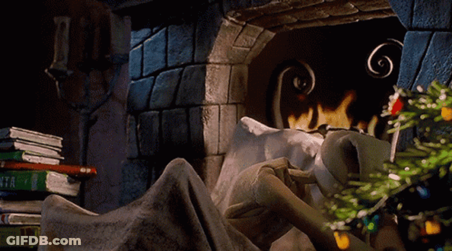 Jack Skellington Reading Book Chill GIF
