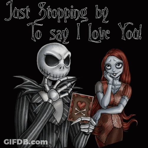 Jack Skellington Sally I Love You GIF